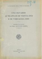 Uno sguardo ai trattati di Vienna (1815) e di Versaglia (1919)