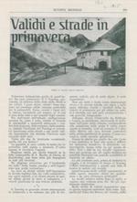 Estratto rivista con copertina. Valichi e strade in primavera. (Stelvio)