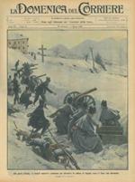 Copertina La Domenica del Corriere. Manovre per difendere la collina di Gignod verso il Gran S.Bernardo
