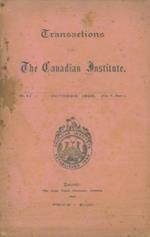 Transaction of The Canadian Institute