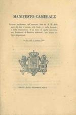 Notificanza dell'aumento fatto da S.M. della metà dei dazi d'entrata sulle biade, e sulle bevande, e della diminuzione d'un terzo di quelle introdotte con Bastimenti di Bandiera nazionale, con alcune relative disposizioni