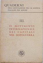 Il movimento internazionale dei capitali nel dopoguerra