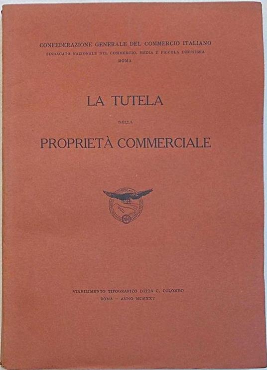 La tutela della proprietà commerciale - copertina