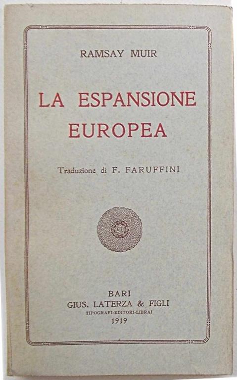 La espansione europea - Ramsay Muir - copertina