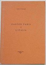 Gaston Paris e l'Italia