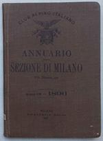 Club Alpino Italiano. Annuario della Sezione di Milano. Anno IX. - 189