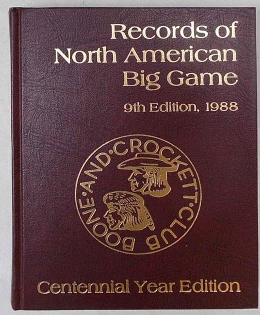 Records of North American Big Game. 9th edition - copertina