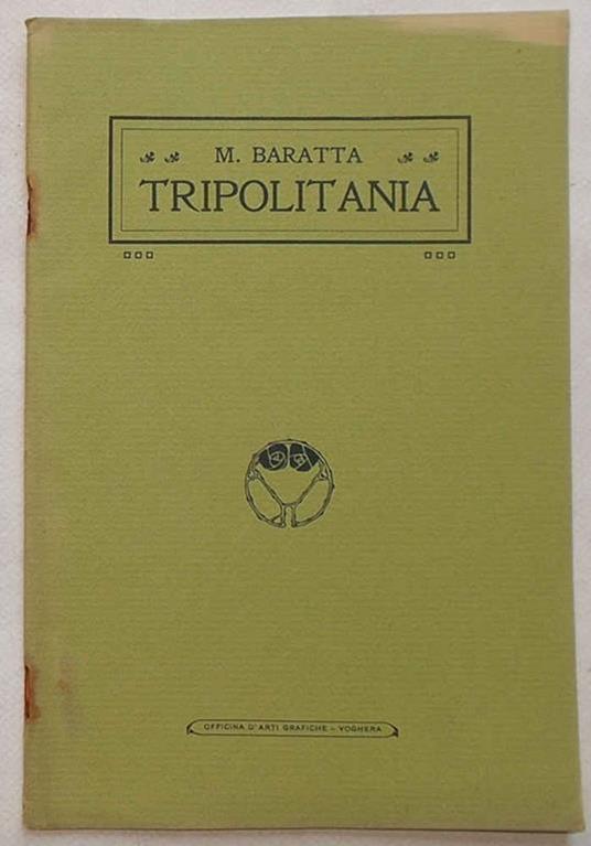 Tripolitania - Mario Baratta - copertina