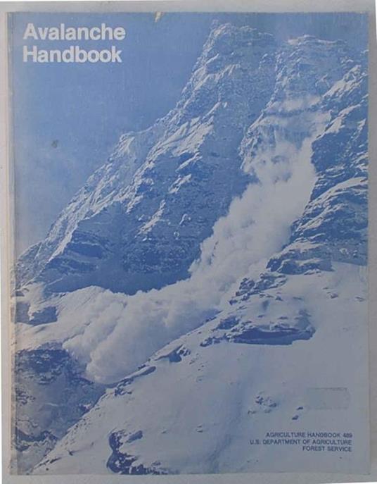 Avalanche handbook - Ronald Perla - copertina