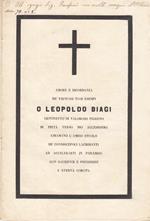 Amore e ricordanza de' virtuosi tuoi esempi o leopoldo ricci giovinetto di valoroso ingegno di pietà verso dio accesissima chiamano l'amico stuolo de' condiscepoli lacrimanti ad accelleranti in paradiso con sacrifici e preghiere l'eterna corona