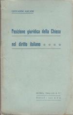 Posizione giuridica della chiesa nel diritto italiano