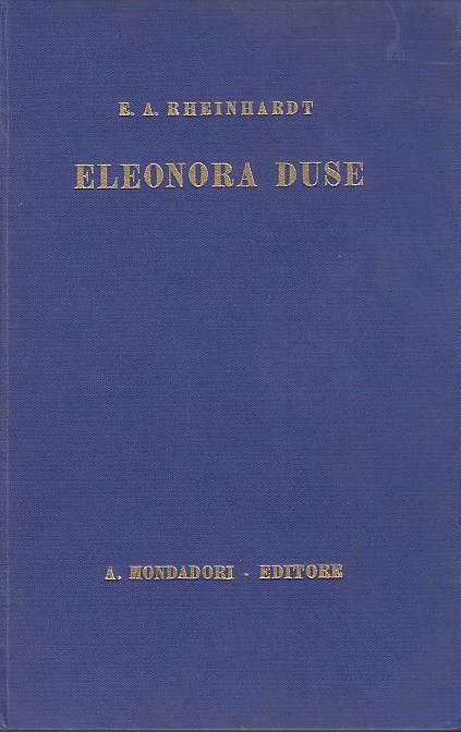 Eleonora Duse - Emil Alphons Rheinhardt - copertina