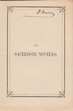 Per sacerdote novello Arturo Balducci