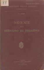 Norme per il servizio di presidio