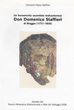 Un Benemerito Sacerdote Malcantonese Don Domenico Staffieri Di Bioggio 1721-1806