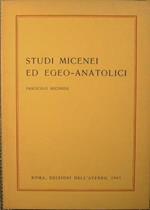 Studi micenei ed egeo-anatolici