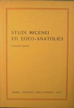 Studi micenei ed egeo-anatolici