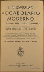 Il nuovissimo vocabolario moderno italiano. inglese, inglese. italiano