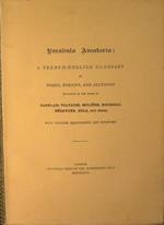 Vocabula Amatoria. A French-English glossary of words, frases and allusions occurring in the words of Rabelais, Voltaire, Moliere, Rousseau, Berarger, Zola and other