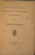 Della religione positiva e perpetua del genere umano