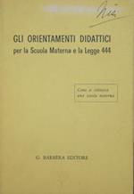 Gli orientamenti didattici per la scuola materna e la legge 444. Come si istituisce una scuola materna