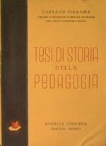 Tesi di storia della pedagogia