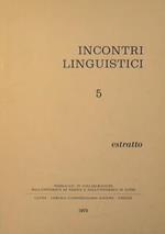 Incontri linguistici 5. estratto