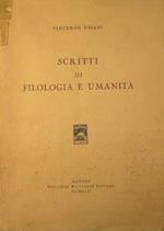 Scritti di Filologia e Umanità