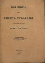 Regole elementari della lingua italiana