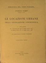 Le Locazioni Urbane nella Legislazione vincolistica