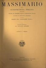 Massimario della giurisprudenza italiana. Contenente tutte le massime della cassazione civile disposte in repertorio alfabetico