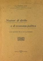 Nozioni di diritto e di economia politica. Ad uso degli ufficiali allievi dei Corsi di prefezionamento