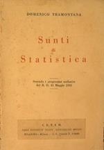 Sunti di statistica. Secondo i programmi scolastici del R.D. 15 Maggio 1933