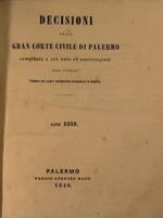 Decisioni della gran corte civile di Palermo. Anni 1839-40