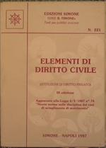 Elementi di diritto civile (istituzioni di diritto privato)