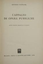 L' appalto di opere pubbliche