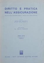 Diritto e pratica nell'assicurazione. Anno XXXIII, 1991. Seconda serie di giurisprudenza e tecnica nell'assicurazione