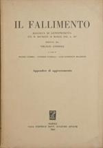 Il fallimento. Raccolta di giurisprudenza sul R. Decreto 16 marzo 1942, n. 267. Appendice di aggiornamento al 31 dicembre 1958