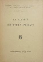 La falsità in scrittura privata