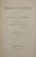 Il circolo giuridico. Anno XXVIII. Vol. XXVIII. Rivista di legislazione e giurisprudenza