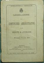 Legislazione sul contenzioso amministrativo e sui conflitti di attribuzioni