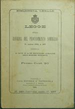 Legge sulla riforma del procedimento sommario. 31 marzo 1901, n. 107