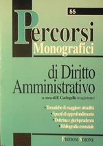 Percorsi monografici di Diritto Amministrativo. Tematiche di maggiore attualità.Spunti di approfondimento.Dottrina e Giurisprudenza.Bibliografia essenziale