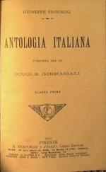 Antologia italiana. Composta per le scuole ginnasiali