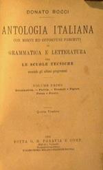 Antologia italiana con brevi ed opportuni precetti di grammatica e letteratura per le scuole tecniche