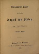 Gesammelte Werke des Grafen August von Platen