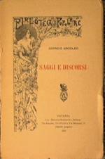 Saggi e discorsi. Prose disperse