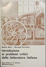 Introduzione ai problemi critici della letteratura italiana