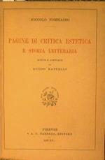 Pagine di critica letteraria e storia letteraria. scelte e annotate da Guido Battelli