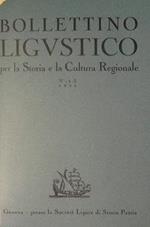 Bollettino Linguistico per la Storia e la Cultura Regionale